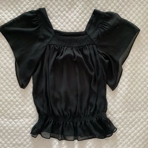 Massimo Sheer Black Blouse